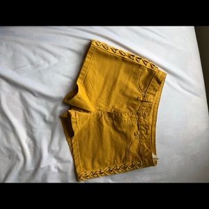 Mustard Yellow Shorts